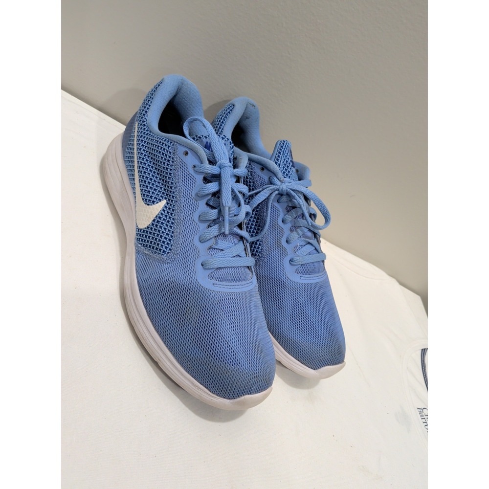 Nike Womens Revolution 3 Running Shoes Blue 819303-400 Size 10